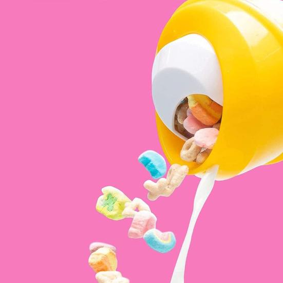 Портативный стакан для хлопьев Пластиковый стакан для молока и хлопьев Дорожный стакан для еды на ходу Контейнер для хлопьев Ложка или миска не нужны для детей и взрослых Завтрак на ходу