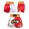 Kids Boy Color Block Patchwork Boxing Shorts Wide Elastic Waistband Side Slit Training Shorts