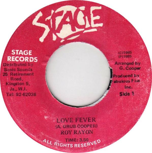 7-дюймовая пластинка ROY RAYON Love Fever NONE Stage Records 1985 Ямайка Регги Ска Даб Б/у