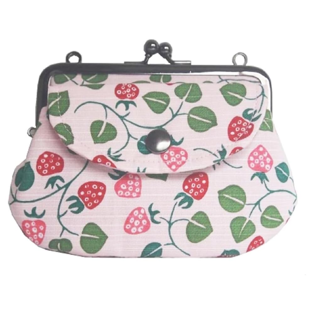 Кошелек для монет Kyosuke Yumeji Parent and Child с карманом Клубника Сделано в Японии Светло-голубой 5 x 15 x Прибл. 11.5cm