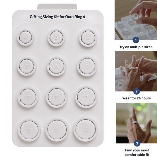 Ring Sizing Kit Set of 4 Ring Caliper for Sizing Suitable Ring Sizing Tool Finger Measurement Tool for Marriage Proposal Daily Wear