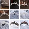Жемчужная тиара, свадебные хрустальные украшения для волос, свадебные аксессуары для волос, расческа для волос, обруч для волос со стразами