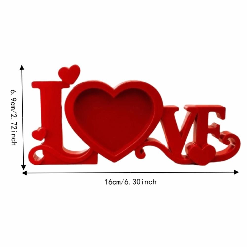 3D Printed Photo Holder Heart Shaped Desktop Photo Frame Photo Stand Romantic Home Decoration
