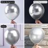 Серебряный металлизированный шар для Рождества и Хэллоуина - M1528