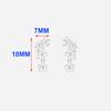 Real 925 Silver Elegant Floral Tassel Stud Earrings For Women Classic Fine Jewelry Advanced Feeling Accessories