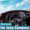 Для Jeep Compass 2009 2010 2011 2012 2013 2014 2015 2016 автомобильный чехол на приборную панель, избегайте попадания света, коврики с защитой от ультрафиолета, нескользящий коврик