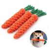 Игрушка-канат для собак из моркови, интерактивная хлопковая жевательная игрушка для собак для агрессивных жевателей, игрушка для чистки зубов щенков для маленьких и средних собак