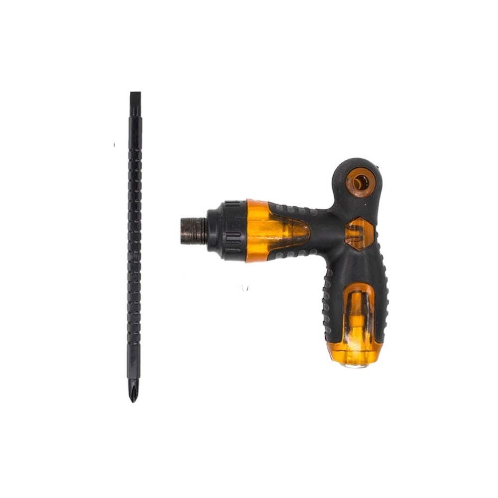 Ручные инструменты Набор отверток с трещоткой Двусторонняя отвертка Трещотка Гаечный ключ Биты Набор отверток