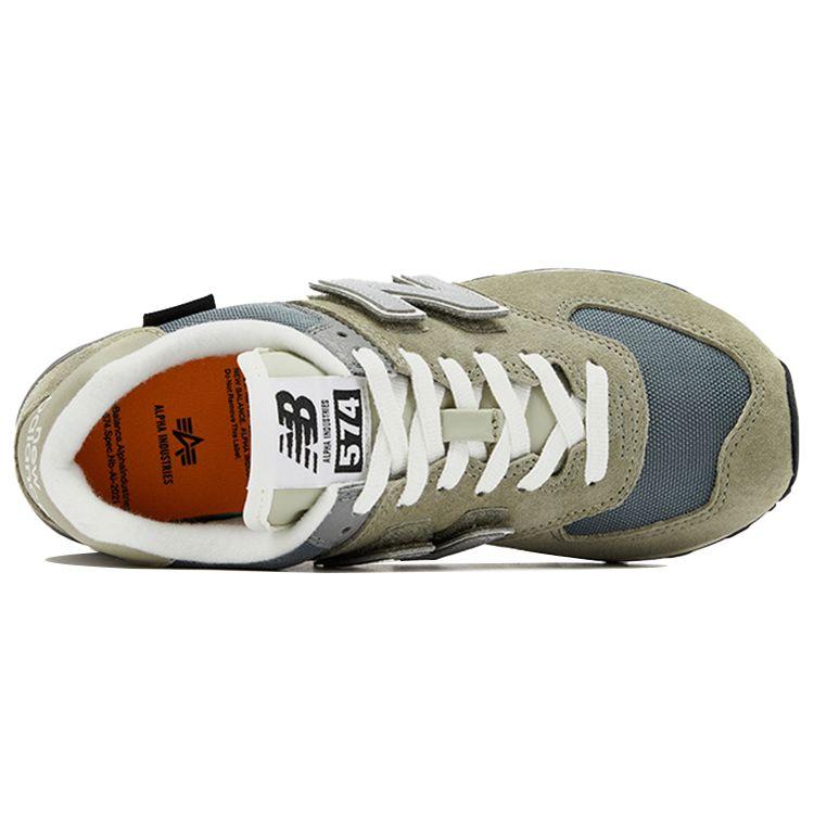 Alpha Industries x New Balance 574 Sedona Seige Grey Унисекс Кроссовки Белые ML574AI2