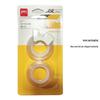 Transparent Small Adhesive Tape Set, 1.2cm Wide, Hand-Torn, Perfect for Students and Office Stationery.