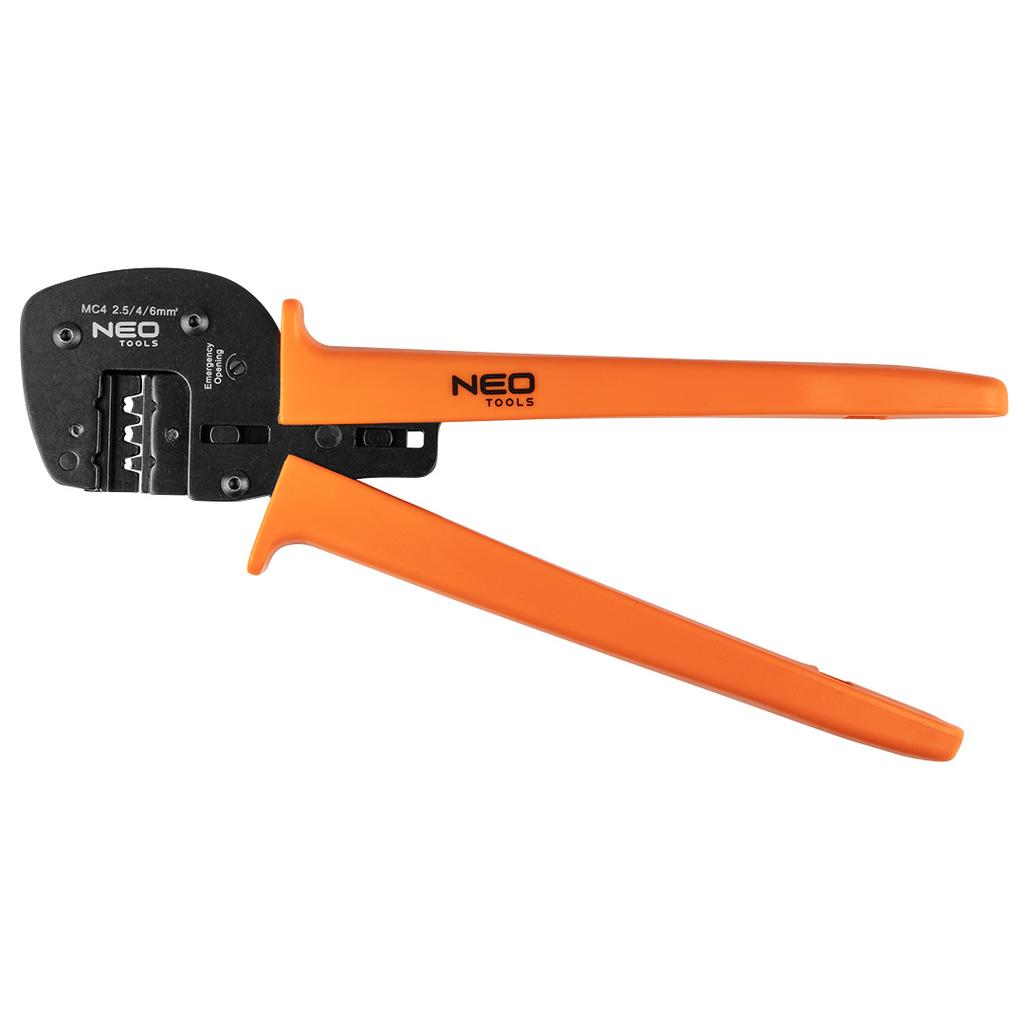 Crimping pliers for MC4 photovoltaic connectors