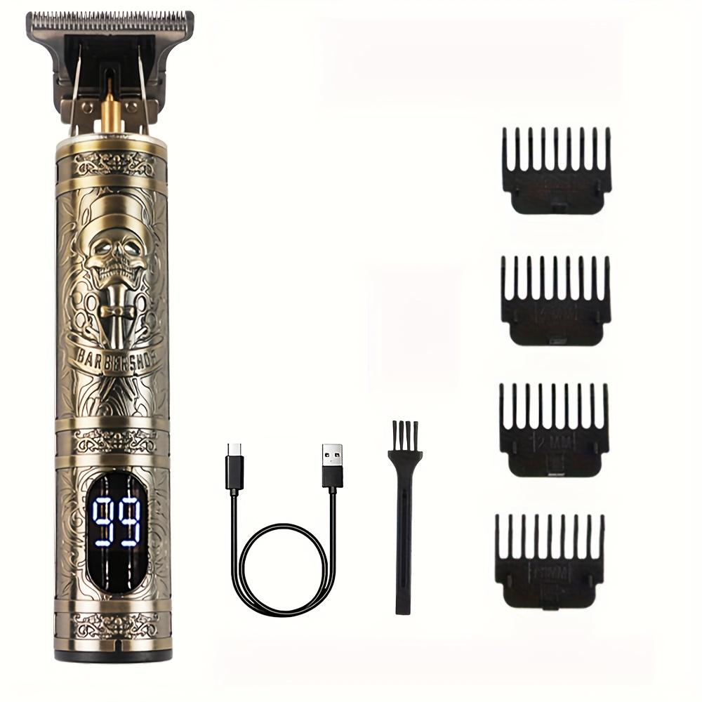 Винтажная электрическая беспроводная машинка для стрижки волос T9, профессиональный парикмахерский триммер для волос, машинка для стрижки бороды, бритва для мужчин, праздничный подарок