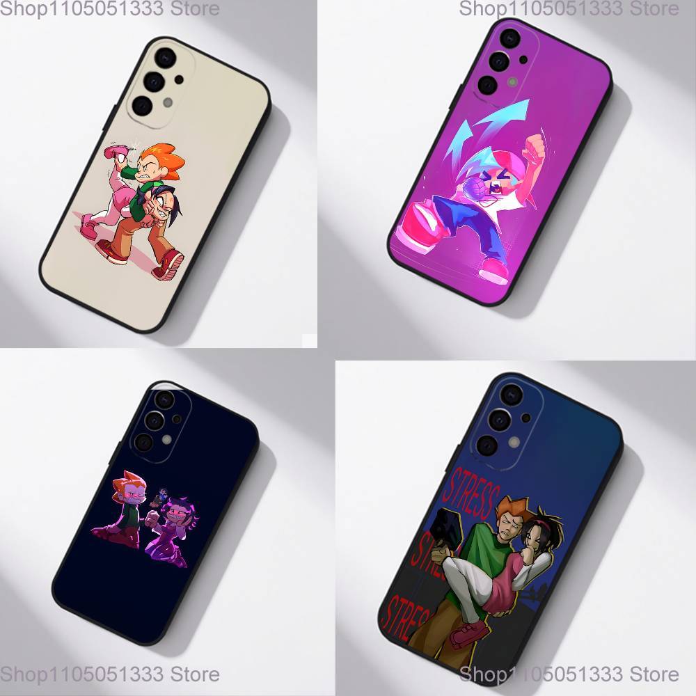 Чехол для телефона F-Friday Night Funkin для Samsung S25, S24, S21, S22, S23, S30, Ultra, S20, Plus, Fe, Lite, 5G Черный