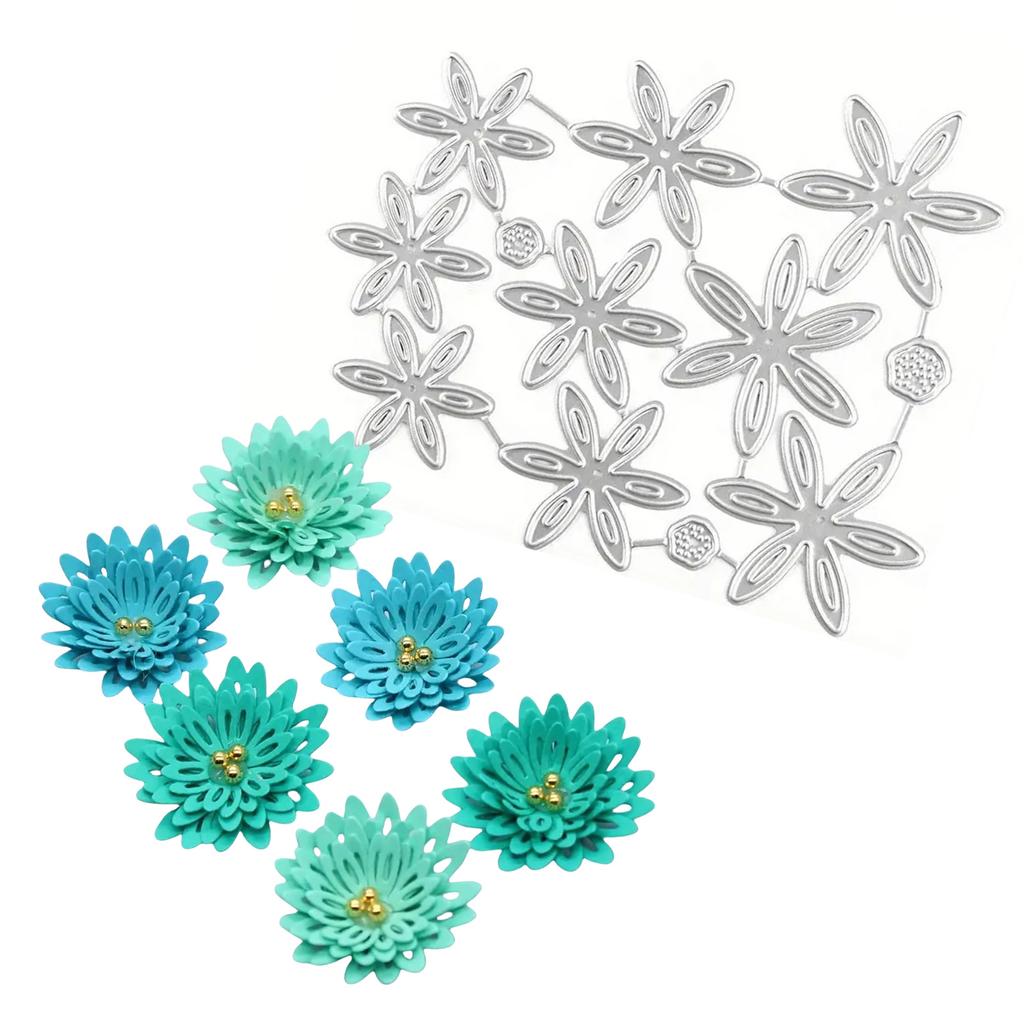 Тиснение Пуговицы-Цветка Вырубные Штампы для Изготовления Открыток Скрапбукинга Бумажного Рукоделия Упаковки Шаблоны для Вырубки из Углеродистой Стали