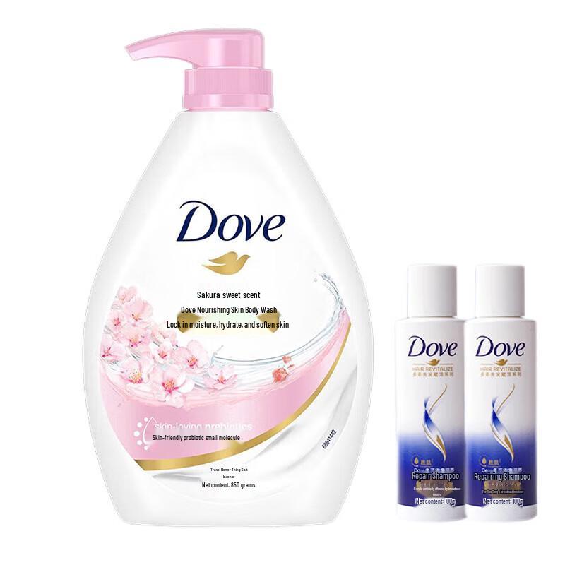 Dove Cherry Blossom Body Wash & Shampoo Duo
