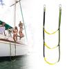 RICISUNG Лестница для лодки Лестница для лодки 3-ступенчатая веревочная лестница для парусной лодки Лестница для лодки Складная Моторная лодка Каноэ Морские швартовные принадлежности