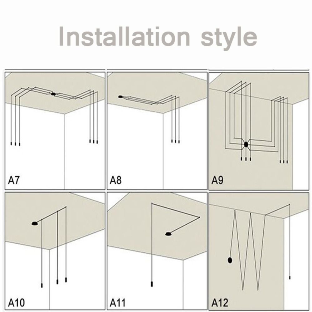1PC Plastic Pendant Light Cable Hook Black Lighting Fixture Power Cord Retainer Cable Organizer Chandelier Wire Shifter