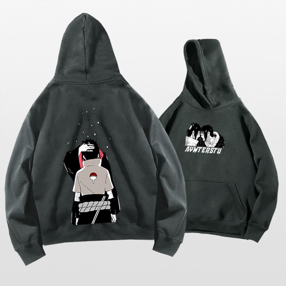 Naruto hooded sweater men and women spring and autumn teenagers student trendy brand Japanese animation loose shoulder jacket