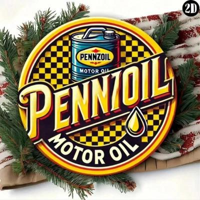 Бензин Pennzoil Ретро Металлическая Вывеска Гараж Мужская Берлога Офис Декор