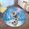 Olaf the Snowman Winter Wonderland StickerRound Non-Slip chair mat chair carpet for office Rugs for Office Decor Gift For Valentine's Day Mother's Day