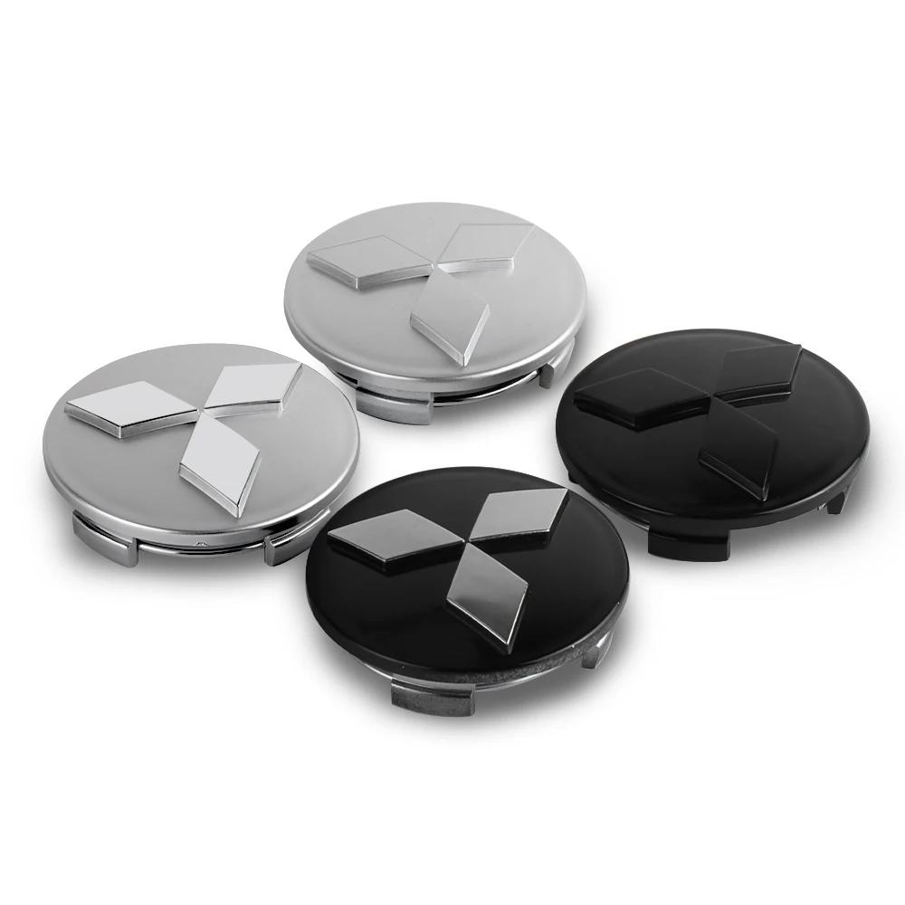 cxbkdv1 Original 4pcs 60MM Wheel Center Caps Logo Hub Covers Badge Emblem For Mitsubishi Ralliart Pajero EX Lancer Outlander Competition