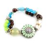 [E0469] - Designer Bracelet 'Douchka' Turquoise Green