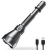 APLOS T05 Tactical Flashlight with 1022m Ultra-Long Beam Distance, 3000 Lumens, Dual Switch, USB Rechargeable