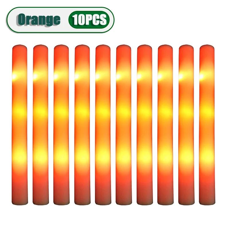 10PCS Glow Stick Music Festival Concert Support Glow Sticks Mardi Gras Party Supplies Festival Wedding Celebration Glow Sticks
