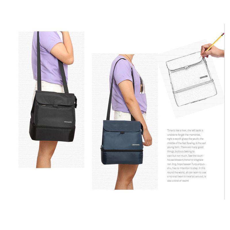 Classic Design Insulated Lunch Bag For Travel With Premium Oxford Cloth