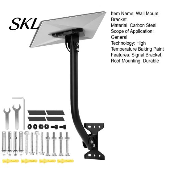 Durable Outdoor Solar Mount Terminal Plate Bracket, Roof Installation Weather Resistant High-Strength Carbon Steel Adjustable Space-saving Bracket