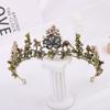 Королевская королева, свадебная корона, жемчуг, повязка на голову с цветком, диадемы, головной убор невесты, вечерние, день рождения, свадьба, украшения для волос, аксессуары для головы