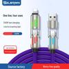 240W Fast Charging Multi-Function Type-C Cable with Colorful Breathing Light for Mobile Phones and Cars