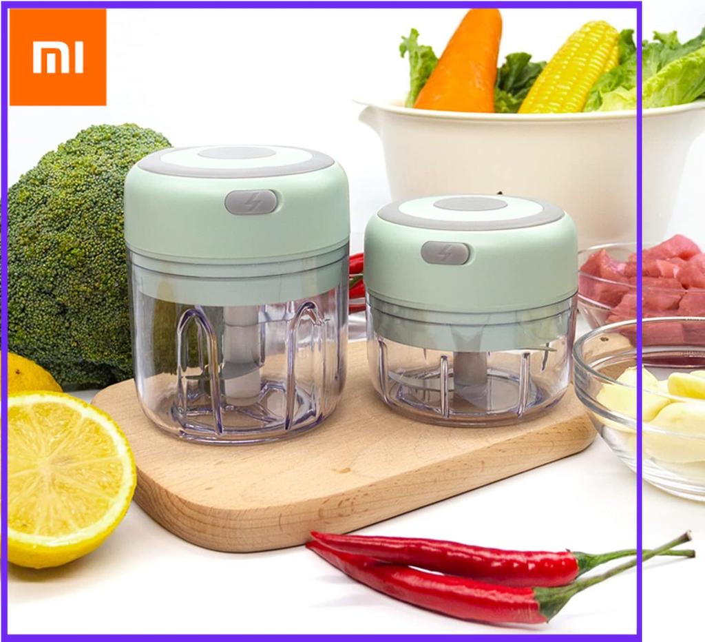 Xiaomi Электрический мини-чеснокорез, портативный кухонный комбайн, измельчитель овощей, луковая мясорубка, беспроводная мясорубка с зарядкой через USB