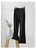 Elastic and comfortable thin casual pants for women in the summer of 2025, versatile and slimming. Elastic waistband with flared pants
