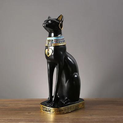 Ретро египетская кошка модель статуя Бастет смоляные фигурки животных кошек для домашнего декора комнаты аксессуары для интерьера