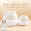 Hamster Bathroom Transparent Hamster Bathtub Hamster Sand Bath Container Small Animals Sandbox Dust Bathtub Hamster Bed for Cage Accessories