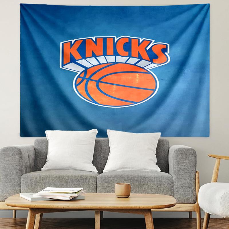 New York Knicks Tapestry, Wall Hanging Tapestry, Pattern Tapestry for Dorm Bedroom Living Room Wall Art Photography Backdrop