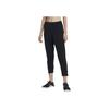 Nike Dri-Fit Sports Lifestyle Series Mid-Rise Versatile Comfortable Nine-Point Sports Trousers Women Bottoms Black 933437-010