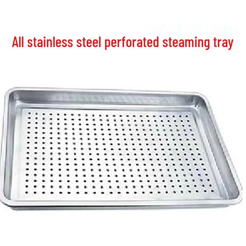 Stainless Steel Steaming Tray with Holes