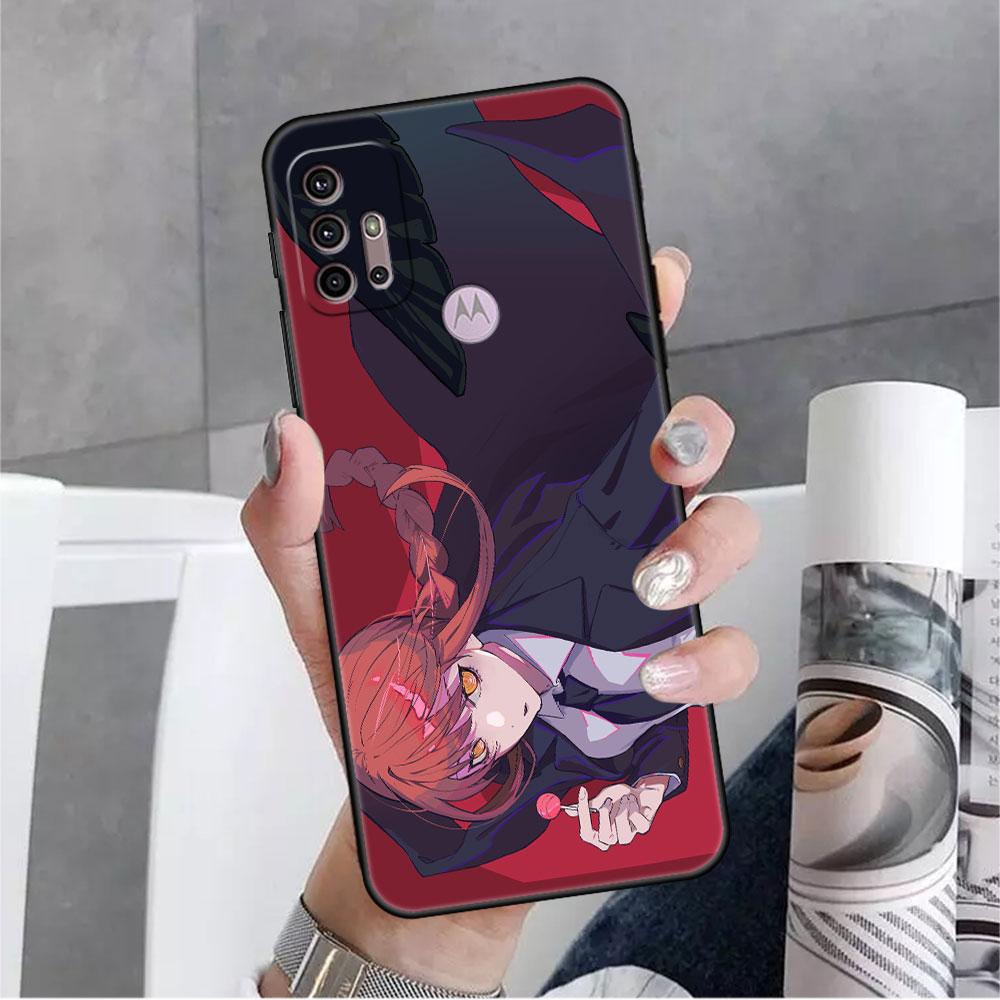 Чехол для Motorola G60 G30 G22 Edge 20 Lite G31 One Fusion G9 G8 G60s G51 G71 G52 G200 G50 мягкий чехол для телефона с бензопилой Makima