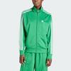 adidas Originals Adicolor Classics Свободный спортивный топ Firebird с воротником в три полоски Женские топы Зеленый IP0604