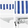 Electric Retractable Awning Blue and White 4 x 3 m