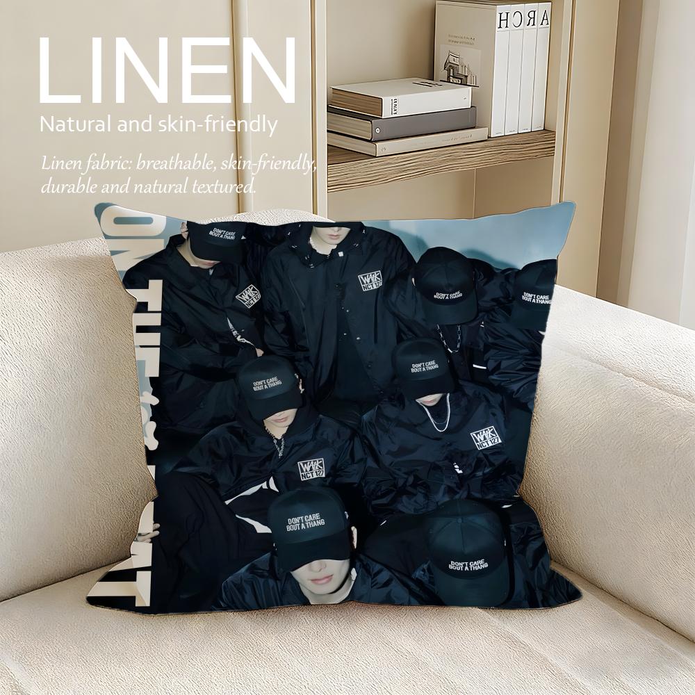 Music NCT Cushion Cover Pillowcase Set Pcs x x Breathable Washable Sofa Cushion Cover
