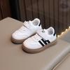 2024 Spring Kids' German Training Shoes: Boys' Sports & Girls' Casual White Sneakers, Soft Sole Baby Forrest Gump Shoes.
