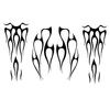 DSYCAR 1Set Motorcycle Flame Stickers Gas Tank Fender Decal Universal Fits All Motorcycle