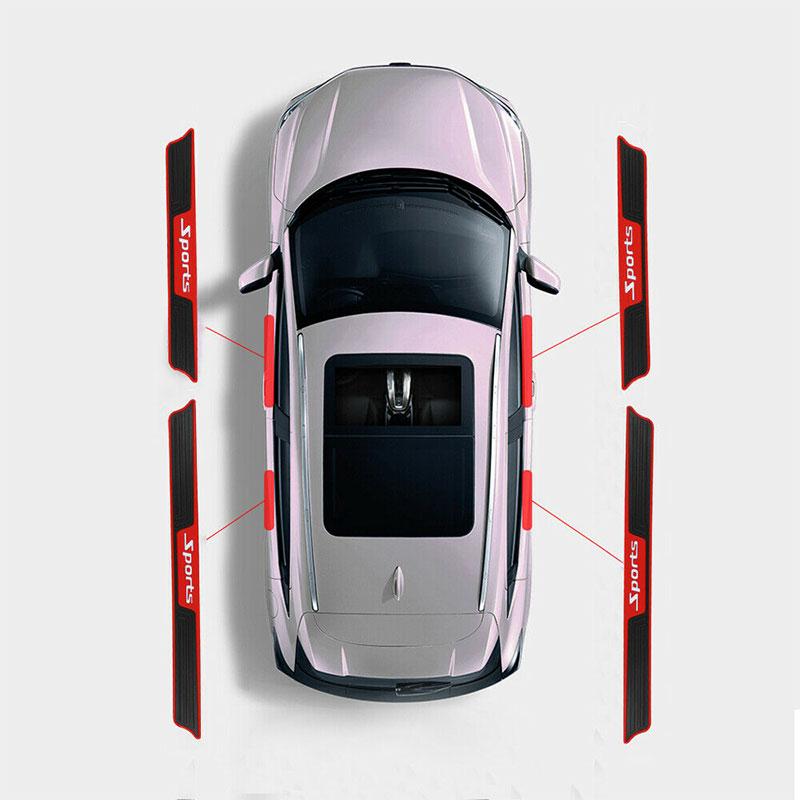 Накладка на порог автомобиля, накладка на панель, защитная панель, внутренняя резиновая полоса, 4 шт.