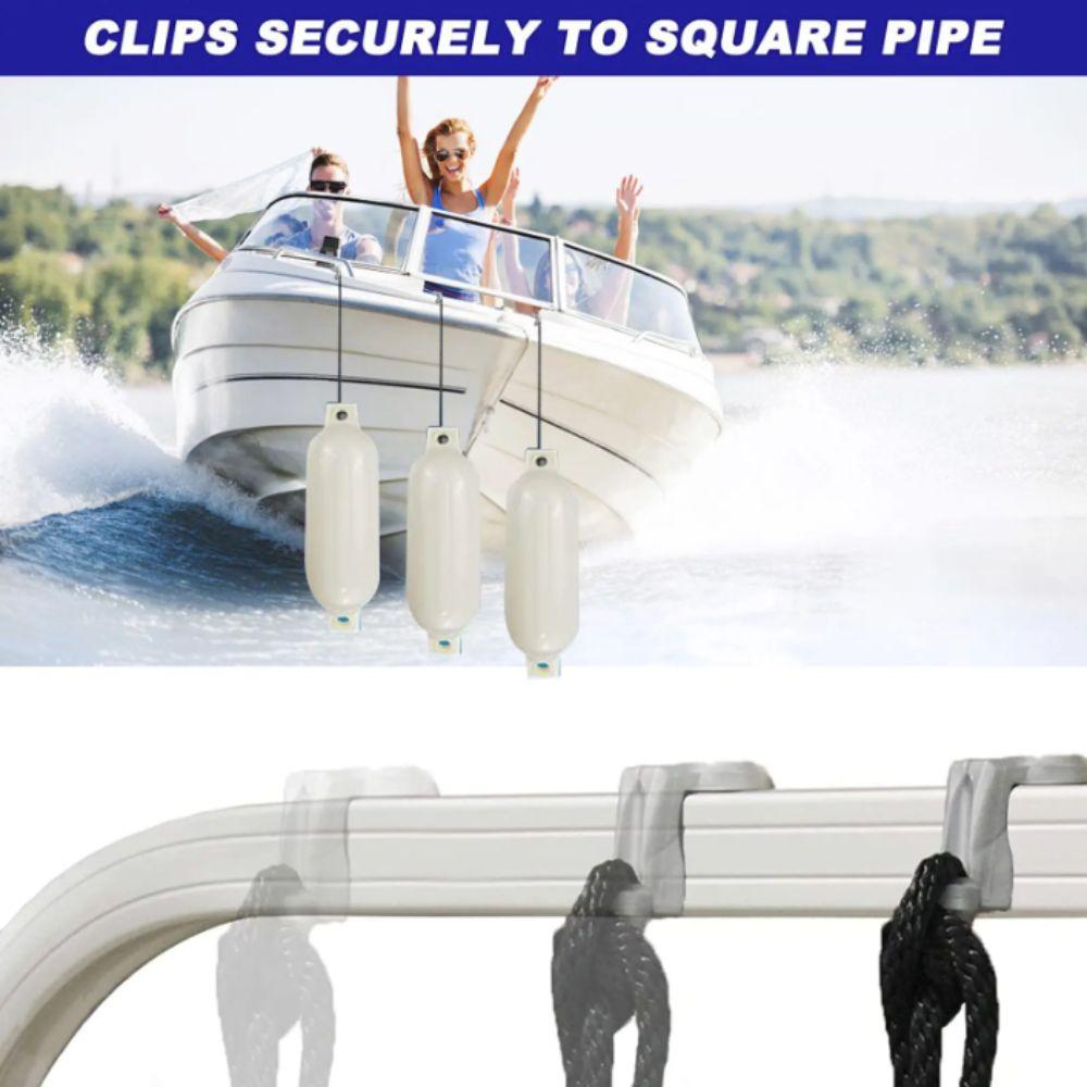 Sturdy Design Hanger Rope Hook UV Resistant Pontoon Mount Boat Bumper Clips Marine Environment
