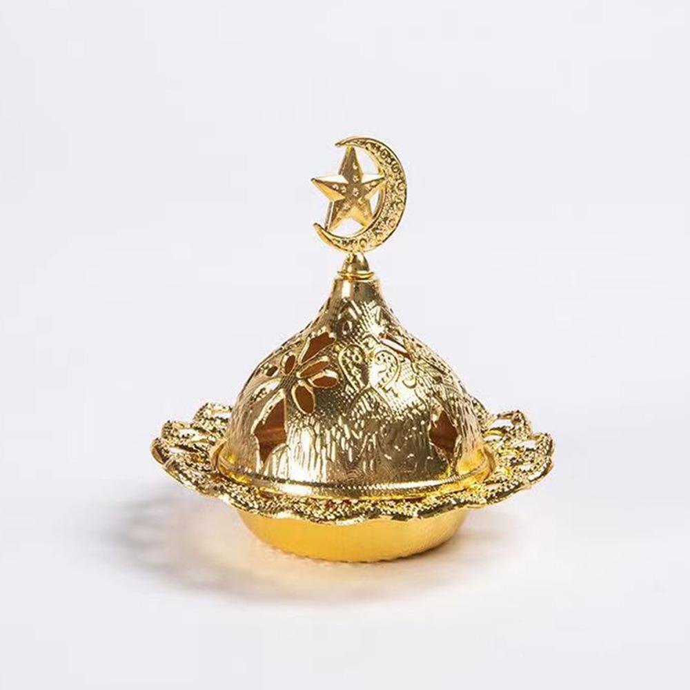 Gold Mini Censer Holder Zinc Zinc Alloy Aromatherapy Burner Creative Metal Incense Burner  Middle East