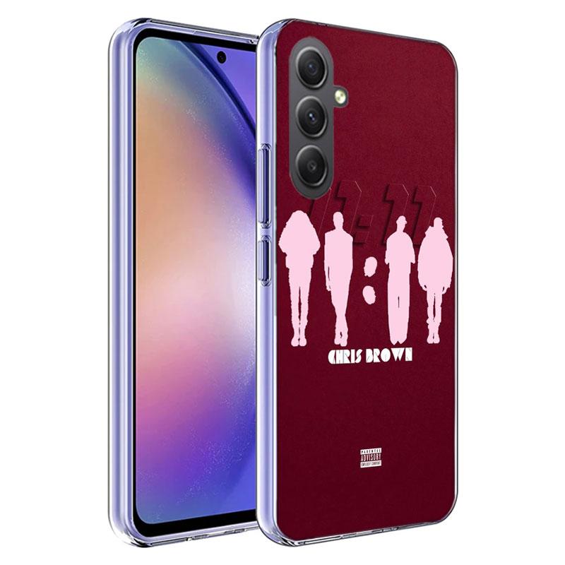 Chris Brown American Rapper Phone Case for Samsung A16 A26 A36 A56 A17 A37 A57 A07 A06 A02S A03 A04S A05S Galaxy Note 20 10 A50S