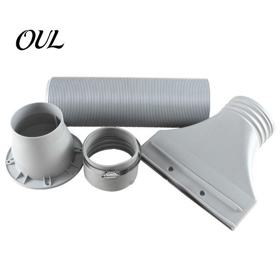Exhaust Hose Adapter Air Conditioning Adapter, AC Window Seal Flat Vent Kit Removable Plate for Casement Skylight Windows, 100mm Connector Portable
